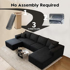 135.4"Cloud Modular Sectional Couch - Image 4