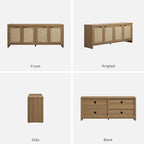 SICOTAS TV Stand for Living Room Boho Entertainment Center for Bedroom - Image 9