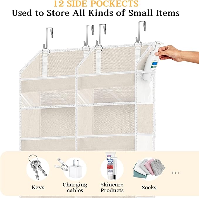 Ofiray-home Over the Door Organizer 6 Tiers, Extra Large Behind Door Storage of - Image 5