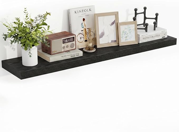 Acovy 48 Inch Floating Shelves, Wooden Shelves by Acovy