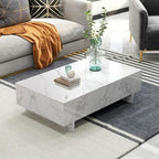 COSVALVE 41" Marble White Cool Coffee Table by COSVALVE