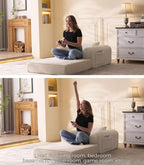 Versatile 2 in1 Loveseat Armchair Couch Convertible Boneless Chaise Lounge - Image 8