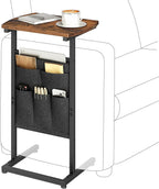 HOOBRO C Shaped End Table, 28.3" Side Table by HOOBRO