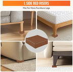 shouwuhho Furniture Risers, 4 Pack Bed Risers - Image 3