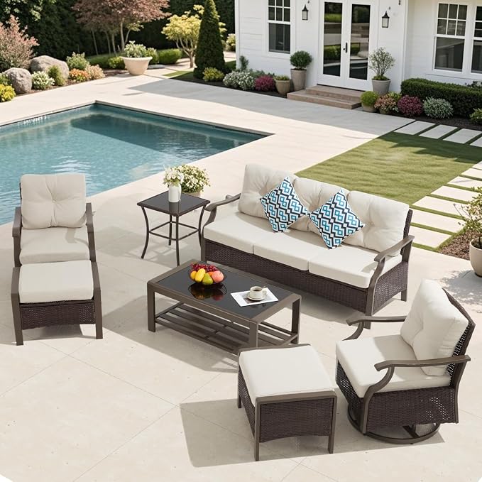 7 Pieces Outdoor Conversation Sets - Image 6