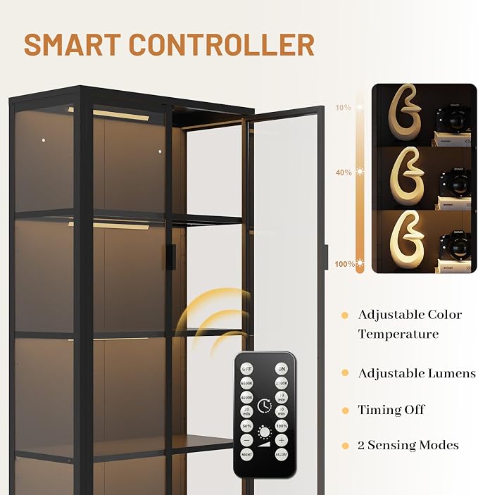 Eltean 63" H Display Cabinet - Image 5