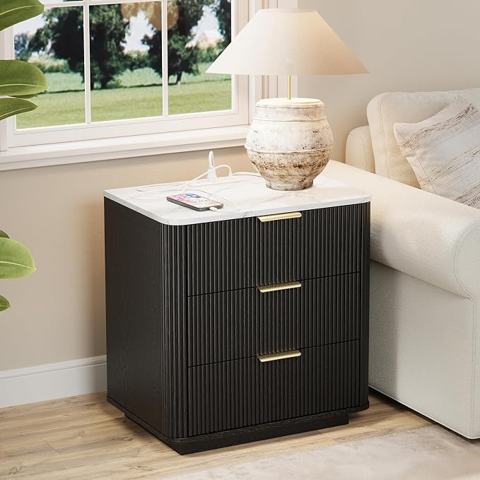 Fluted Nightstand Set of 2 - Image 7