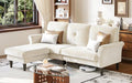 Welzona Sofas for Living Room, Midcentury Modern Small Sectional Couch by WelzonaDirect