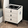 Smart Nightstand with Charging Station, Adjustable LED, USB Ports, Fingerprint by Unknown