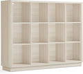 Joaxswe 12 Cube Storage Organizer, Wood Floor Standing 3-Tier Cubby Bookcase by Joaxswe
