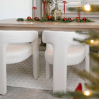 VESCASA Faux Leather Barrel Dining Chair - Image 4