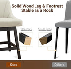 YaFiti Swivel Bar Stools Set of 3, 26 Inch Counter Height Bar Stools - Image 8
