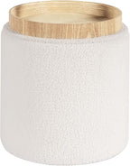 PINPLUS Round Storage Ottoman Boucle Ottoman - Image 4