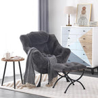 LITA Modern Accent Leisure Upholstered Sofa Chair, Lounge Reading Chair - Image 2