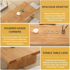 120cm Japanese Floor Table -Vintage Solid Wooden Tatami Table, Low Rectangular - Image 6