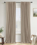 Faux Linen Total Blackout Curtains by 100BlackoutShield