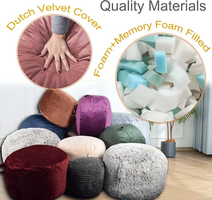 Bean Bag Chairs, Memory Foam Stuffing Bean Bag Chair - Image 4