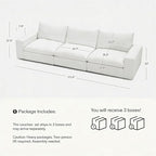 Modular Cloud Sofa, 110.2" Cloud Sectional Couches - Image 2