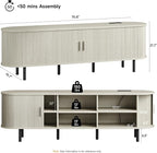 ONBRILL 70.8" TV Stand with Power Outlet - Image 2