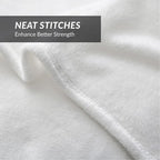Bedsure GentleSoft Fleece Blankets King Size White - Image 6