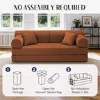 79'' Convertible Sofa Bed, 6 in 1 Folding Floor Futon Couch Sleeper - Image 6