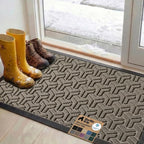 GORILLA GRIP 100% Waterproof All-Season WeatherMAX Doormat, US Designed Natural by Unknown