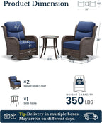 HILLGA 3-Piece Luxury Patio Furniture Set - Image 2