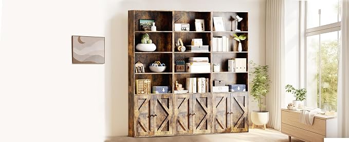 Bookshelf, 6-Tier Floor Bookcase - Image 8