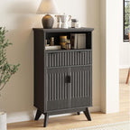 Fatmok Buffet Cabinet with Storage, Wood Buffet Sideboard Console Table by Fatmok