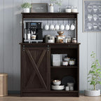 4ever2buy Farmhouse Coffee Bar Cabinet by 4ever2buy