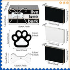 Pinkunn 4 Pcs Dog Paw Tiered Tray Decor Paw Wooden Book Block - Image 3