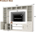 103" TV Stand for TVs up to 75", Wall Unit Multifunctional Entertainment Center - Image 2