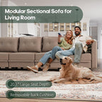 LLappuil Modular Sectional Sofa Middle Module Storage Seat - Image 9