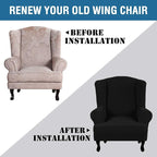 H.VERSAILTEX Wing Chair Slipcover Chair Covers - Image 4