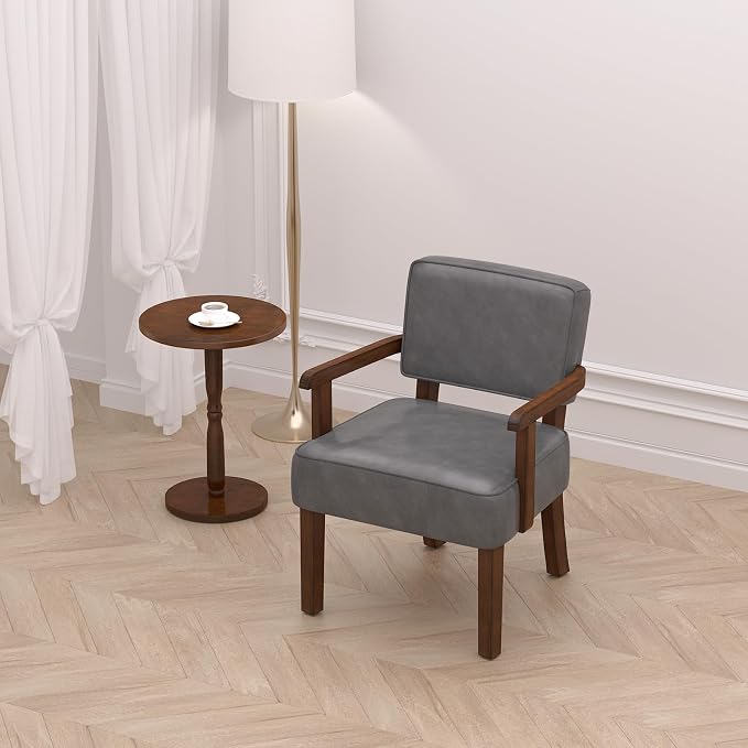 FAGAGA PU Leather Accent Chair, Oversized Living Room Chairs - Image 3