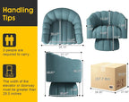Dewhut Swivel Accent Chair, 360° Swivel Barrel Chair - Image 3
