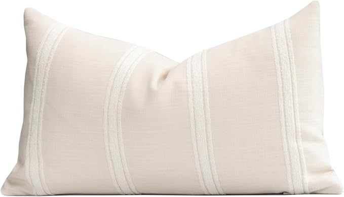 Crumbs Home Modern Farmhouse Fall Linen Indoor Outdoor Lumbar Pillow Cover Only by CRUMBSHOME