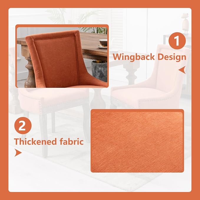 Modern Dining Chairs Set of 4, High Back Dining Chairs Side Chairs - Image 5