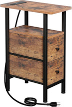 LOAKEKEL Narrow End Table Living Room by LOAKEKEL