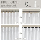 Snow White Pinch Pleat Semi Sheer Linen Curtains W70xL84 1 Panel | Light - Image 4