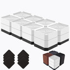 Bed Risers Heavy Duty, Adjustable Furniture Riser Blocks Lift 1.5, 4.3 inches by LiftLevelYourBed