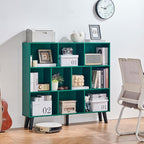 LEYAOYAO 10 Cube Bookshelf, 3 Tier Modern Wide Bookcase - Image 3