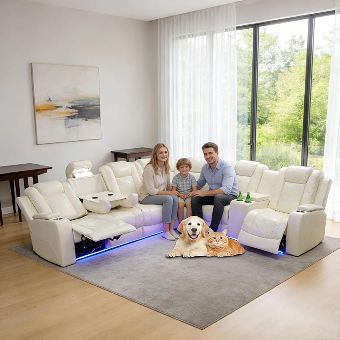 Electric Power Recliner Sectional - Image 7