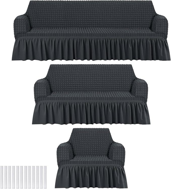 Fanfanwin 3 Pcs Sofa Slipcover Set by Fanfanwin