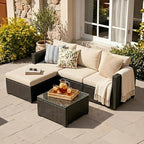 JAMFLY 3-Piece Outdoor Sectional Sofa Set by JAMFLY