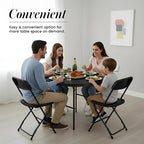 Our Modern Space 3.5 Feet Circular Round Foldable Table - Image 3