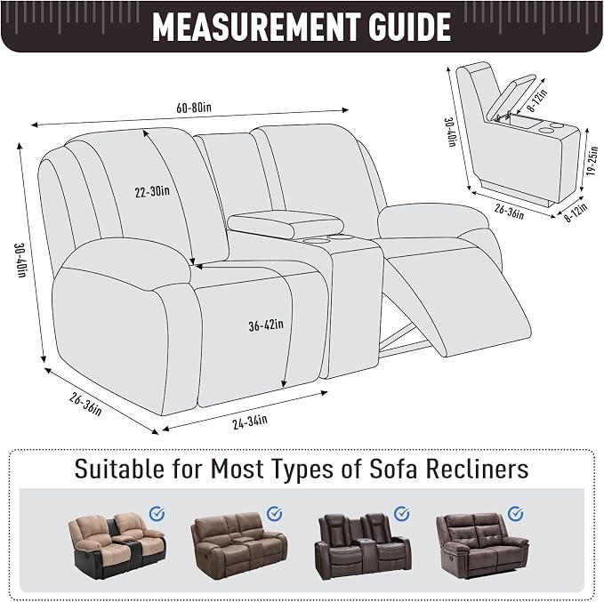 TAOCOCO Loveseat Recliner Cover - Image 5