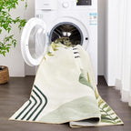 RoomTalks Boho Green Cute Bathroom Rugs Bath Mat Non Slip Washable, Modern - Image 4