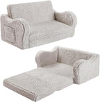 MOMCAYWEX Kids Sofa, 2-in-1 Flip-Out Foam Couch, Soft Play Lounge Chair by MOMCAYWEX