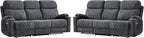 HAOMARKETS Power Oversized Reclining Sofa Couch Set of 2 - Image 8